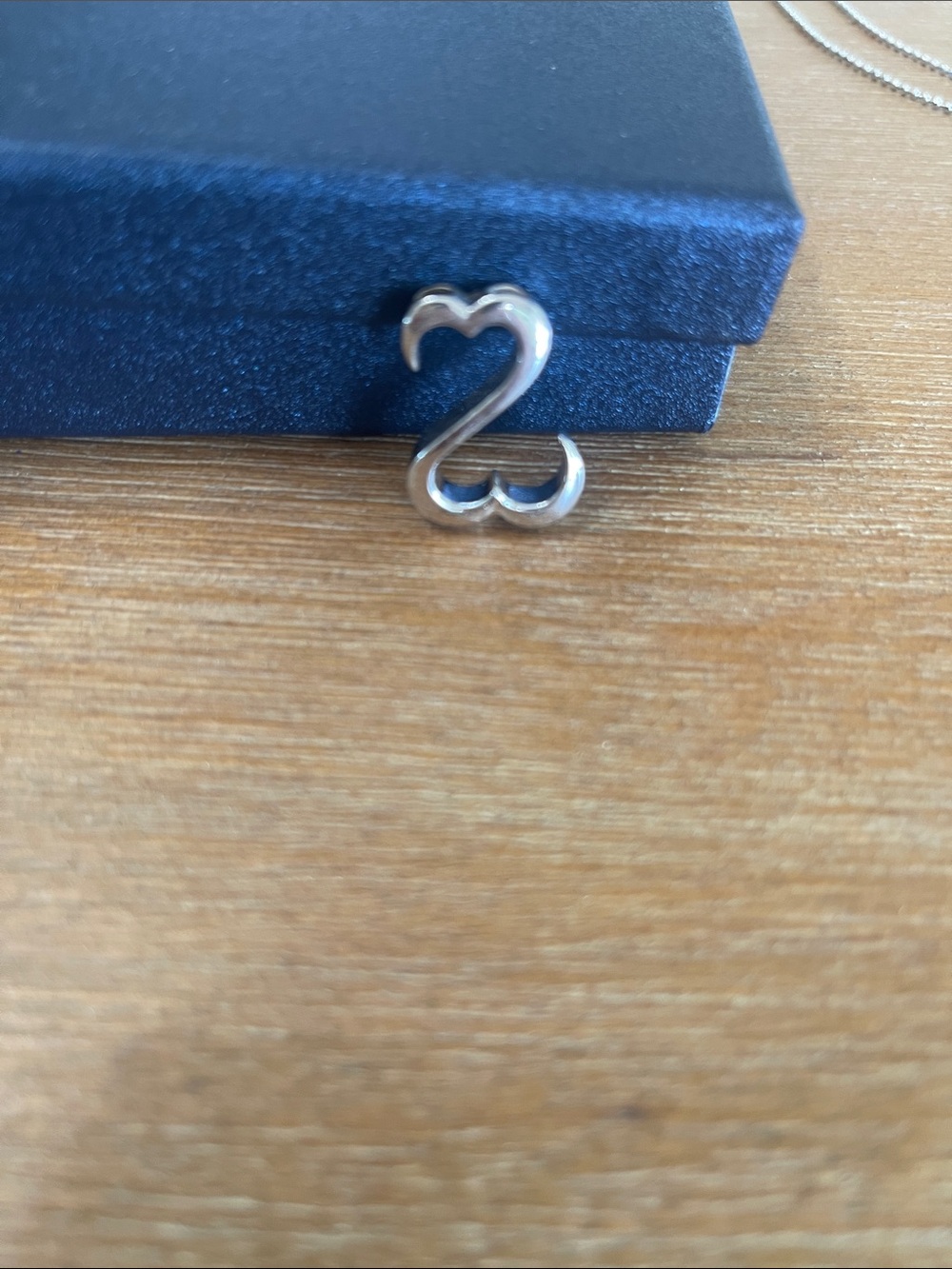 Silver Heart Curve Pendant Necklace — Elegant Women’s Necklace